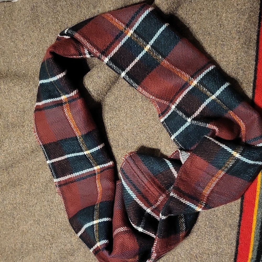 Plaid Infinity Scarf